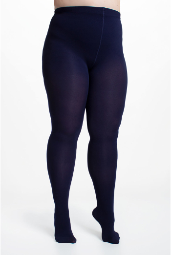Жіночі колготки великих розмірів POSITIVE MICRO 70 Giulia (deep navy), синій