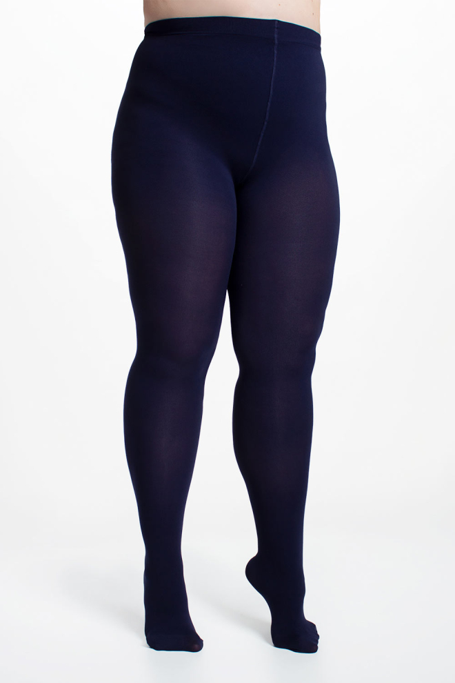 Жіночі колготки великих розмірів POSITIVE MICRO 70 Giulia (deep navy), синій