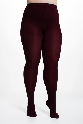 Жіночі колготки великих розмірів POSITIVE MICRO 70 Giulia (marsala), бордовий