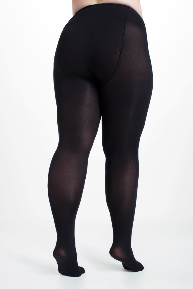 Жіночі колготки великих розмірів POSITIVE MICRO 70 Giulia (nero), чорний