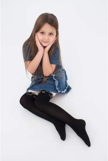 Детские колготки с имитацией ботфорт Janis 80 den model 2 Giulia (panna) Детские колготки с имитацией ботфорт Janis 80 den model 2 Giulia (panna)