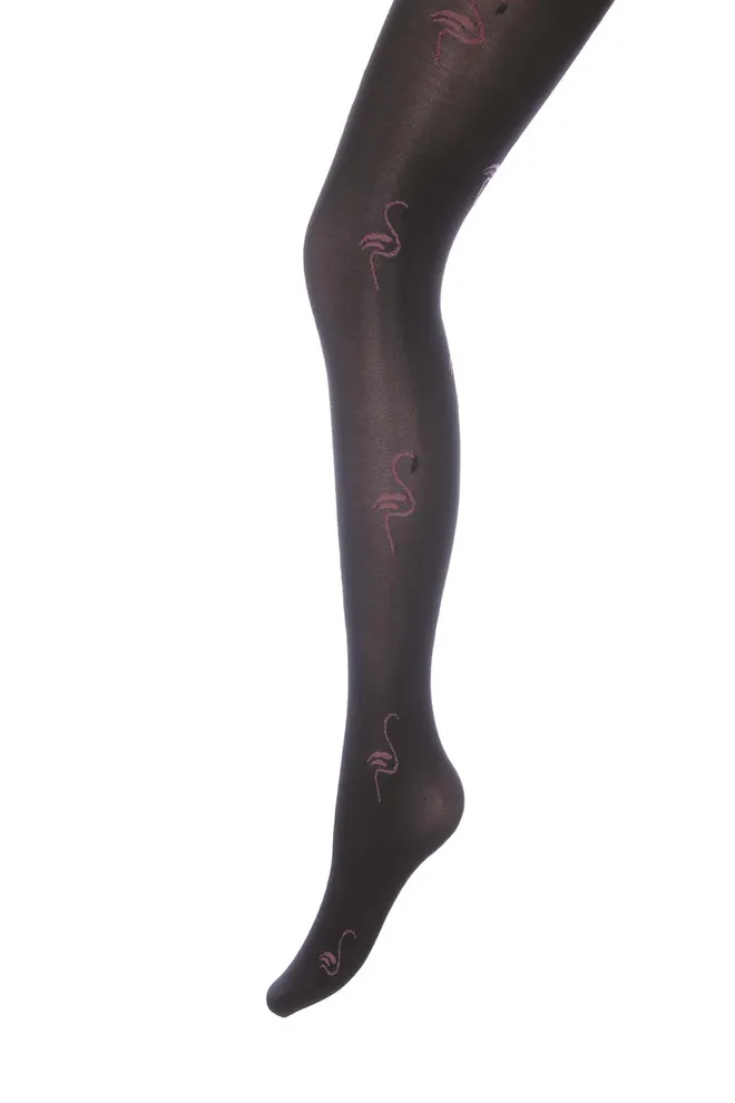 Детские колготки с фламинго Fiona 80 model 1 Giulia (nero)