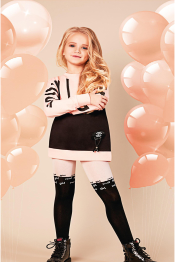 Детские колготки с имитацией ботфорт Janis 80 den model 2 Giulia (powder) Детские колготки с имитацией ботфорт Janis 80 den model 2 Giulia (powder)