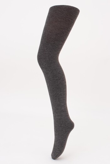 Дитячі бавовняні колготки ENJOY COTTON 180 Giulia (deep grey melange), сірий