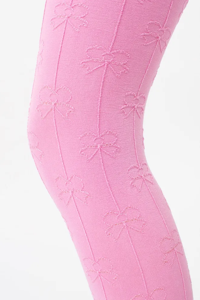 Дитячі колготки з бантиками HOLLY SHINE 80 (1) Giulia (sweet lilac), рожевий