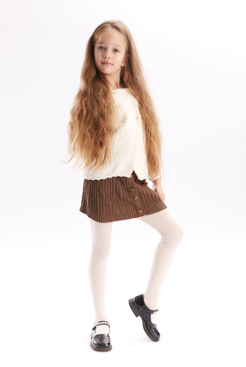 Детские хлопковые колготки Enjoy cotton 180 den Giulia (panna)