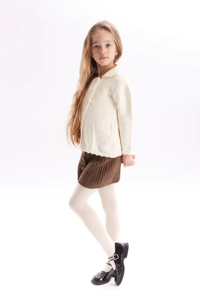 Дитячі бавовняні колготки Enjoy cotton 180 den Giulia (panna)