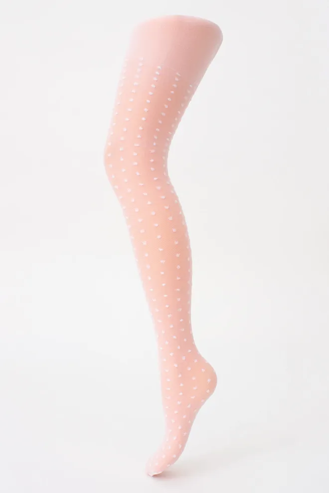 Колготки дитячі в горошок LOLA 20 (3) Giulia (bianco), білий