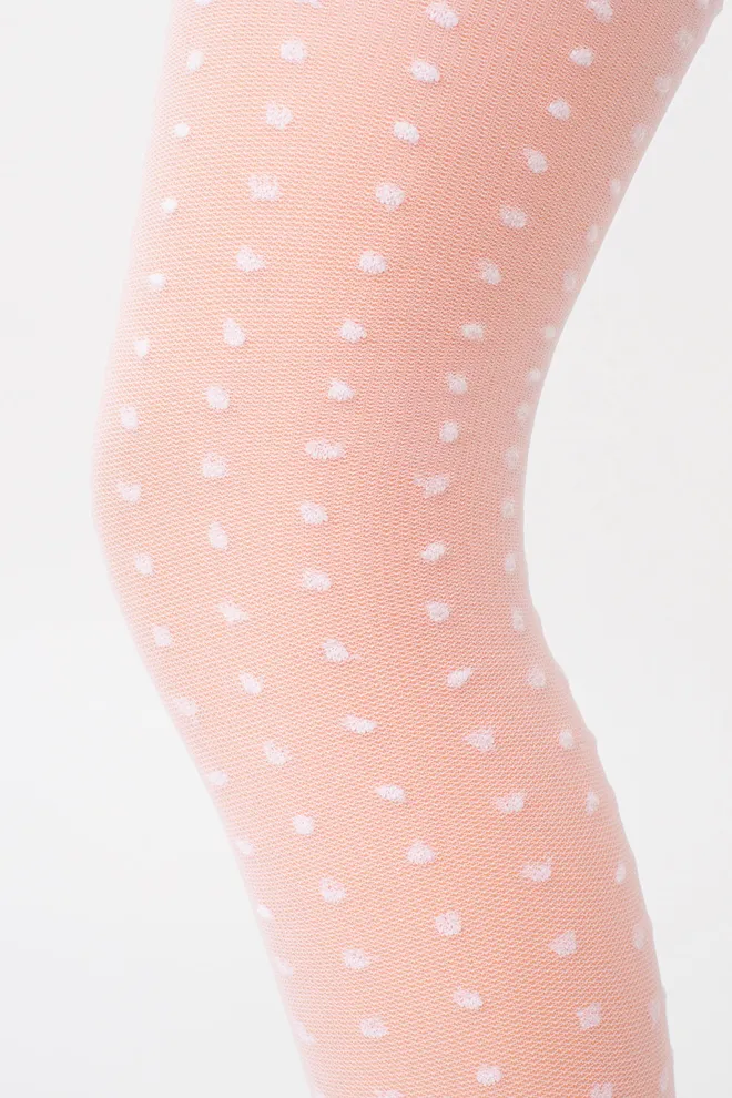 Колготки дитячі в горошок LOLA 20 (3) Giulia (bianco), білий