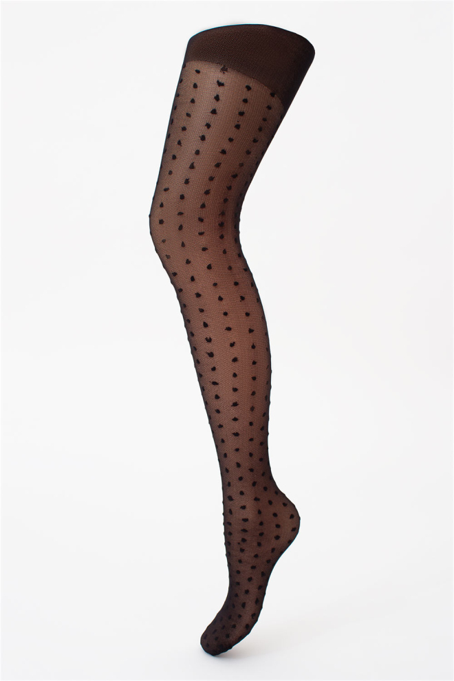 Колготки дитячі в горошок LOLA 20 (3) Giulia (nero), чорний