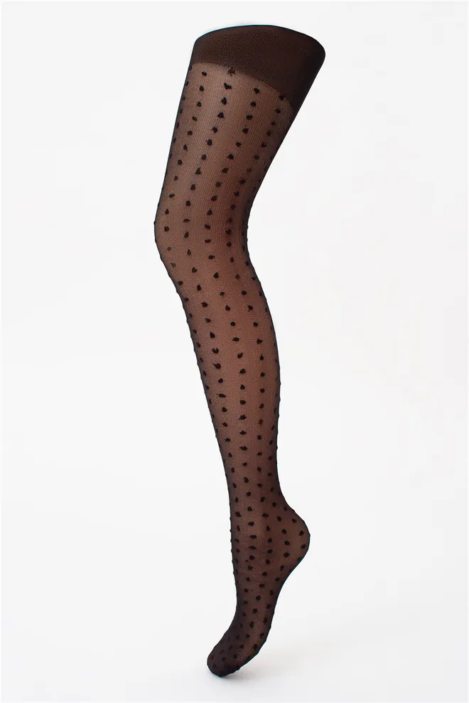 Колготки дитячі в горошок LOLA 20 (3) Giulia (nero), чорний