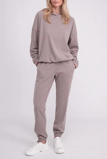 Флисовый женский комплект FLEECE FLOW 5811/210 Giulia (soft truffle), коричневый