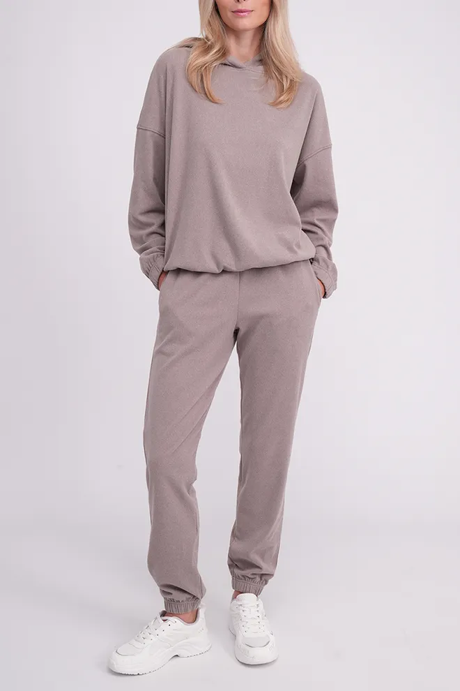 Флисовый женский комплект FLEECE FLOW 5811/210 Giulia (soft truffle), коричневый