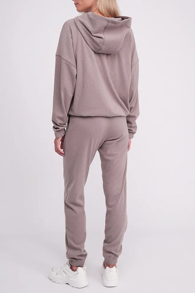 Флисовый женский комплект FLEECE FLOW 5811/210 Giulia (soft truffle), коричневый