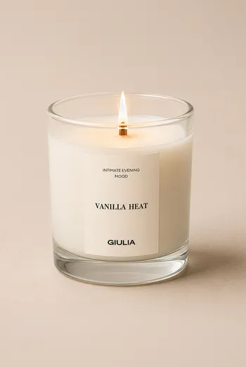 Аромасвечка соевая (ванильная орхидея, карамель) VANILLA HEAT, 250 мл