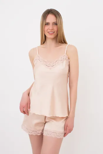 Піжама жіноча з шортами HELENA 6007/051 Giulia (naturale), бежевий