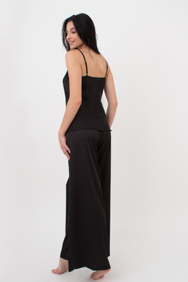 Піжама жіноча з широкими штанями HELENA 5008/051 Giulia (black), чорний