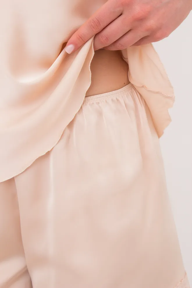 Піжама жіноча з шортами HELENA 6007/051 Giulia (naturale), бежевий