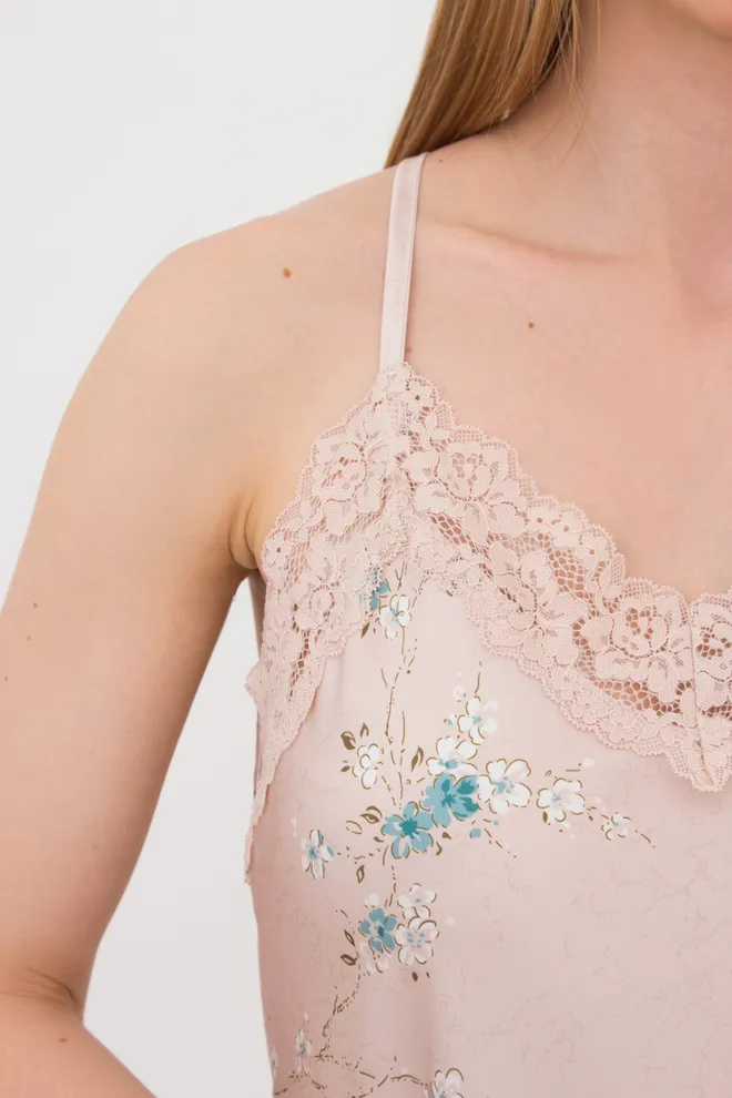 Шовкова нічна сорочка SAKURA 8011/051 Giulia (beige), бежевий