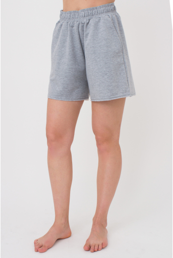 Жіночі шорти з необробленим краєм STREET STYLE 4204/180 Giulia (light grey melange), сірий