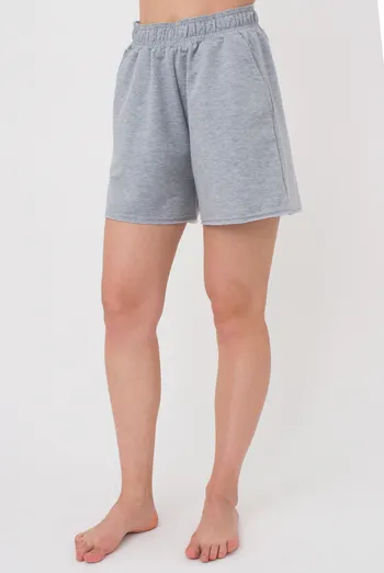 Женские шорты с необработанным краем STREET STYLE 4204/180 Giulia (light grey melange), серый