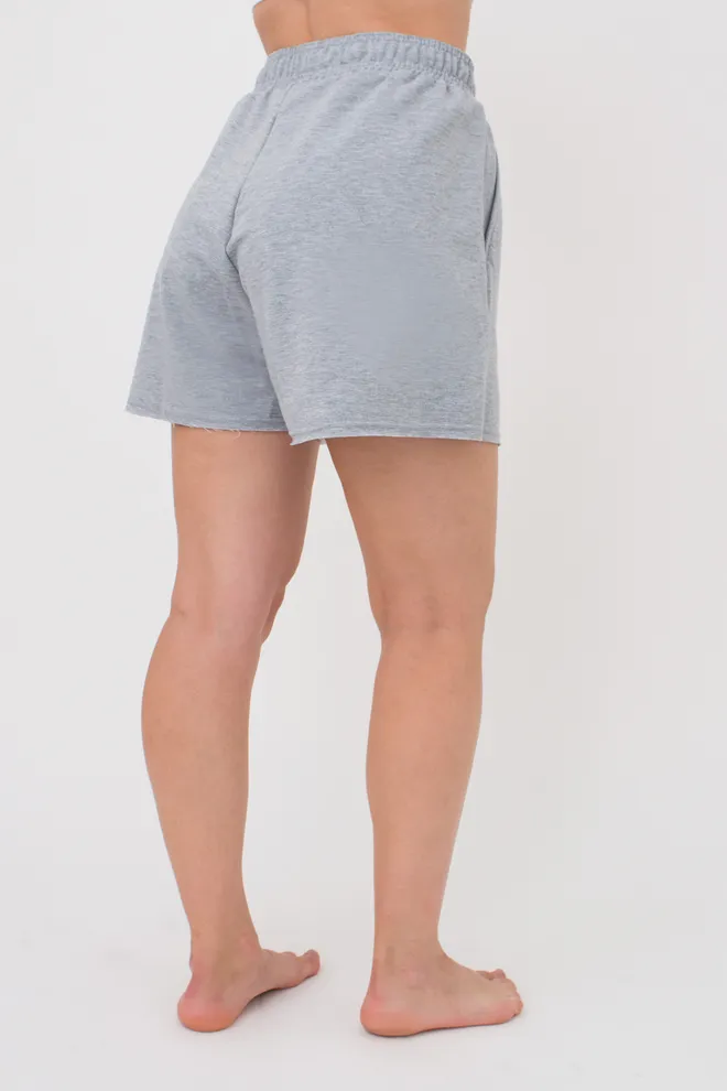 Женские шорты с необработанным краем STREET STYLE 4204/180 Giulia (light grey melange), серый