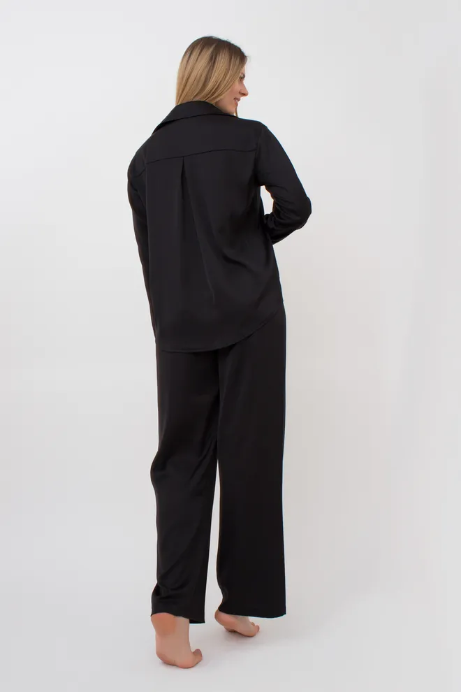 Шовкова піжама HELENA 5508/050 Giulia (black), чорний