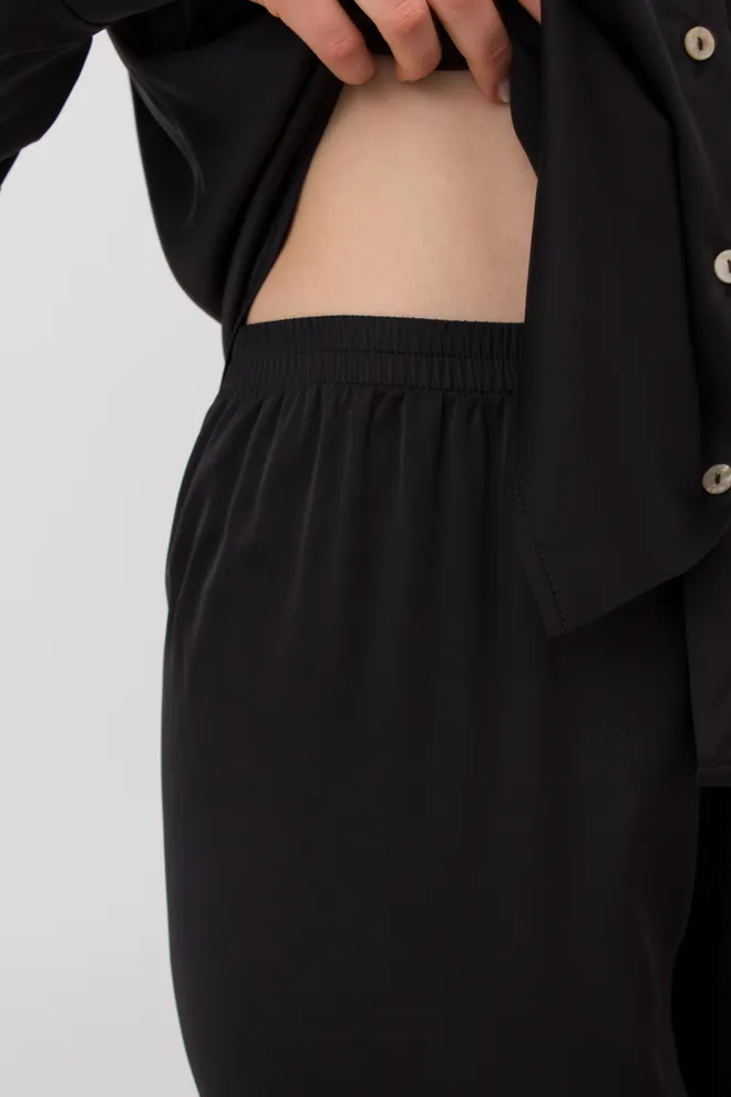 Шовкова піжама HELENA 5508/050 Giulia (black), чорний