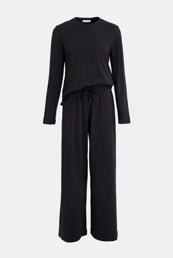 Хлопковый комплект EASY 5347/010 Giulia (black), черный