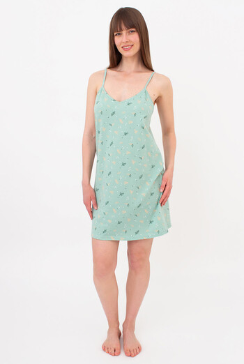 Хлопковая ночная рубашка SERENE GREENS 8021/010 Giulia (muted mint), зеленый Хлопковая ночная рубашка SERENE GREENS 8021/010 Giulia (muted mint), зеленый