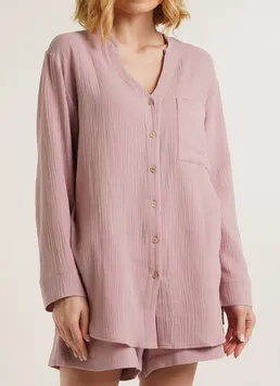 Рубашка из муслина CRUISE 4503/010 Giulia (ashen rose), розовый