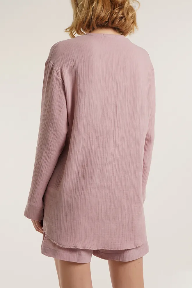 Рубашка из муслина CRUISE 4503/010 Giulia (ashen rose), розовый