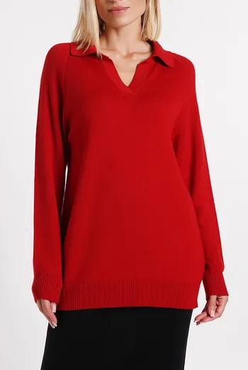 Джемпер поло FREYJA KNT 4422/230 Giulia (red), червоний