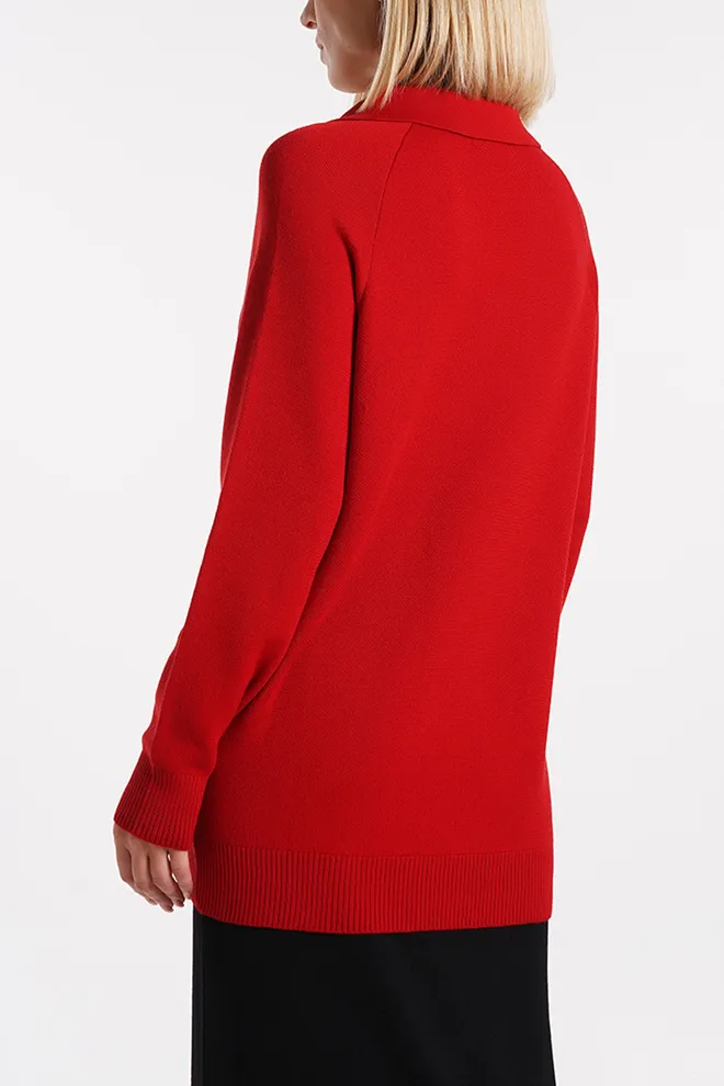 Джемпер поло FREYJA KNT 4422/230 Giulia (red), червоний