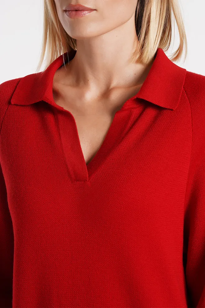 Джемпер поло FREYJA KNT 4422/230 Giulia (red), червоний