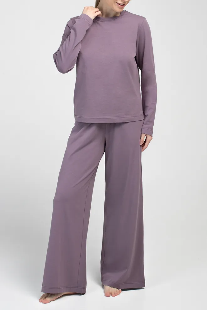Хлопковый комплект EASY 5347/010 Giulia (muted mauve), фиолетовый