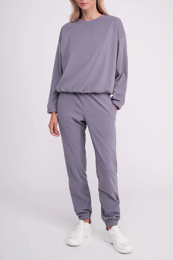 Флисовый комплект (свитшот и штаны) FLEECE FLOW 5812/210 Giulia (grey), серый