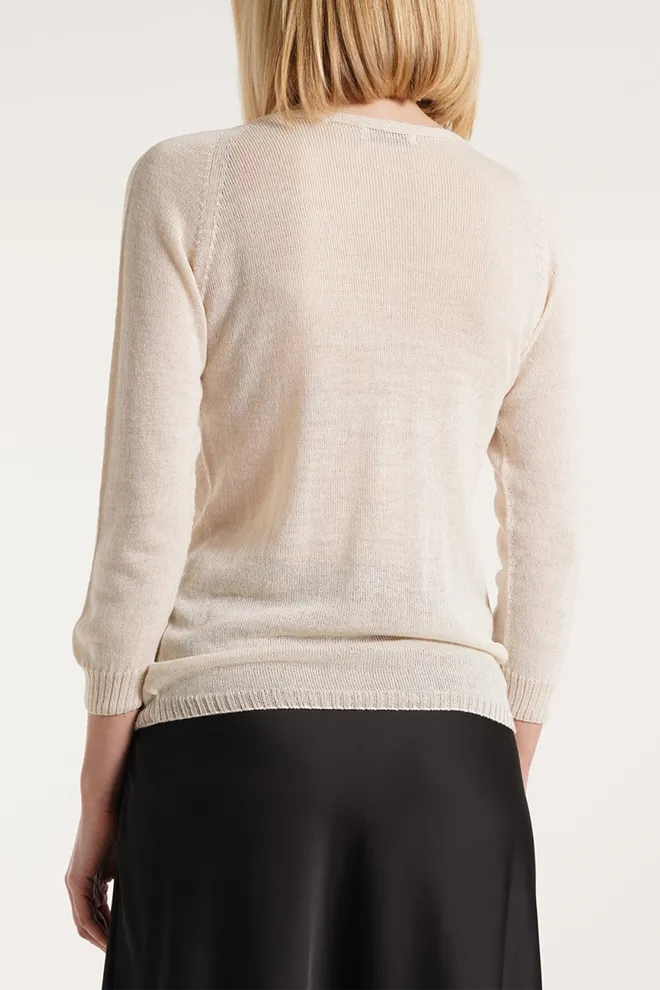 Джемпер из шерсти мериноса FREYJA 4419/230 Giulia (beige), бежевый