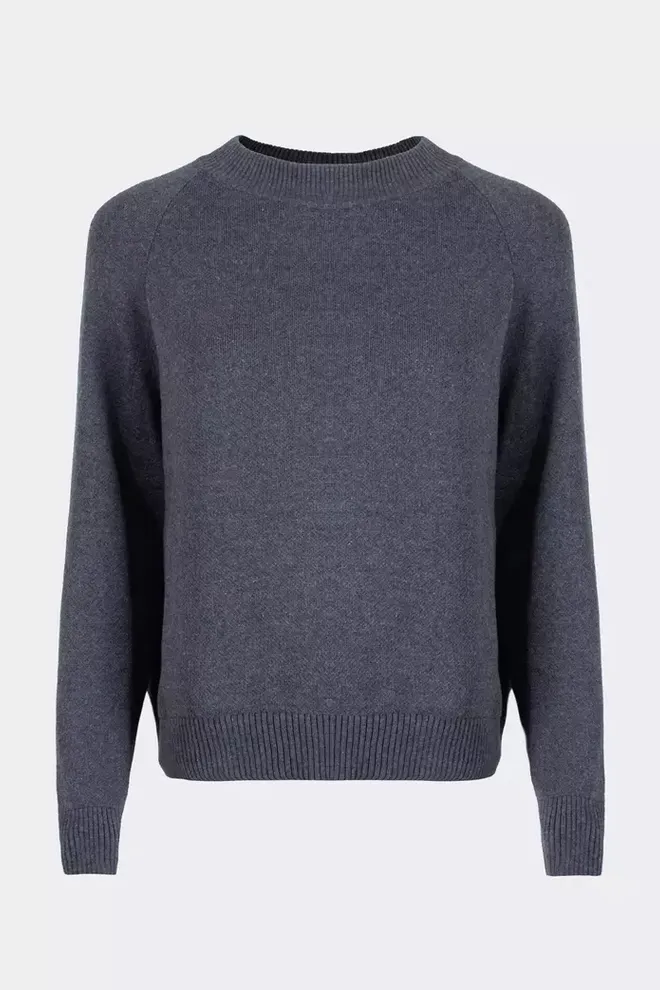 Бавовняний светр FREYJA CTN 4425/230 Giulia (asphalt melange), сірий