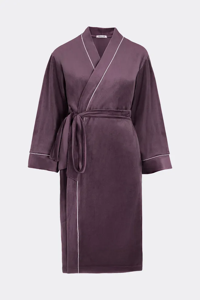 Xалат под пояс SOFT WINTER 7320/080 Giulia (dark lavender), фиолетовый