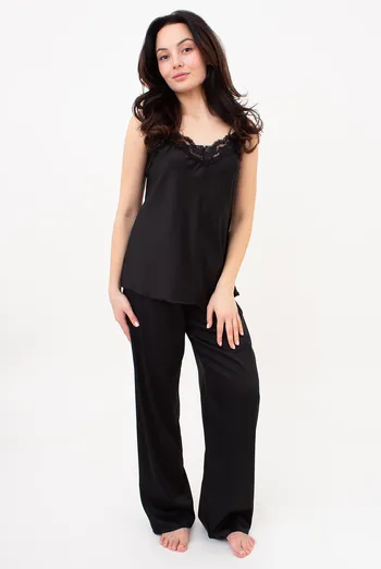 Шелковая пижама HELENA 5009/051 Giulia (black), черный