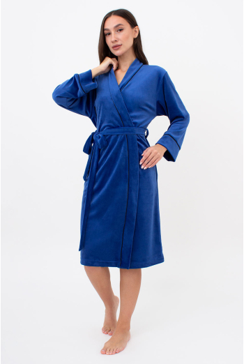 Халат теплий жіночий SOFT WINTER 7331/080 Giulia (navy), синій