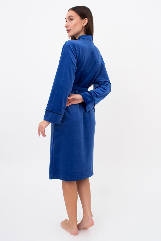 Халат теплий жіночий SOFT WINTER 7331/080 Giulia (navy), синій