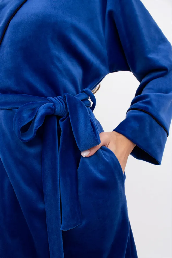 Халат теплий жіночий SOFT WINTER 7331/080 Giulia (navy), синій