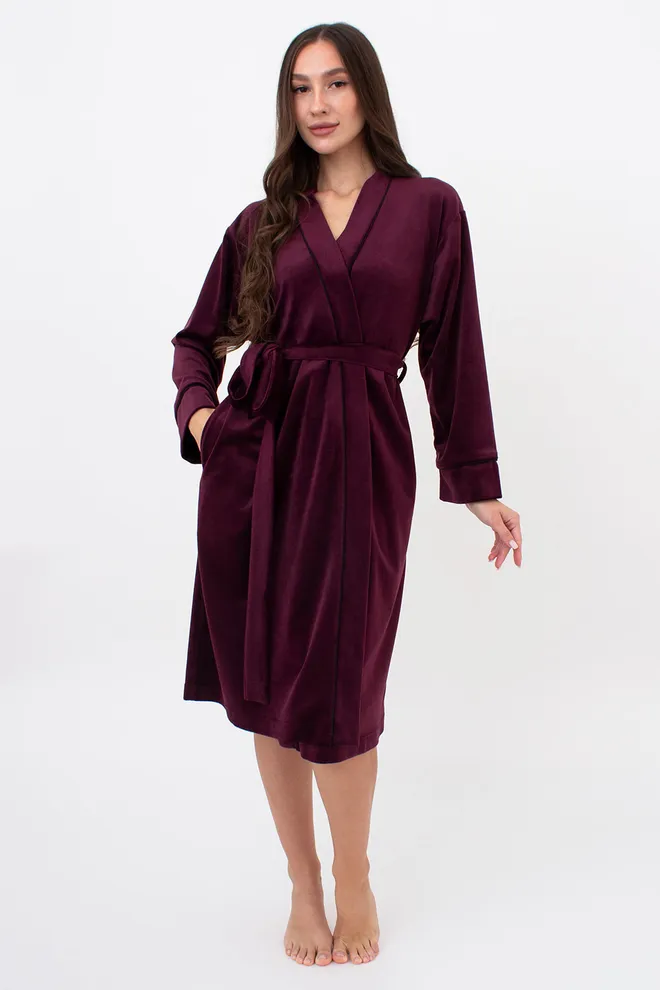 Халат теплий жіночий SOFT WINTER 7331/080 Giulia (winery), бордовий