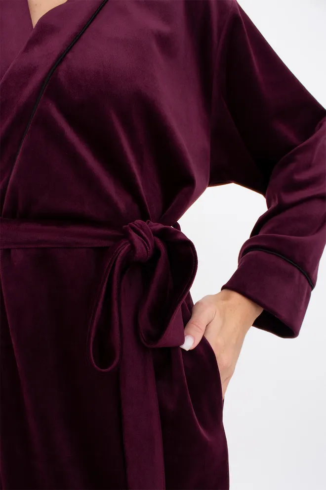 Халат теплий жіночий SOFT WINTER 7331/080 Giulia (winery), бордовий