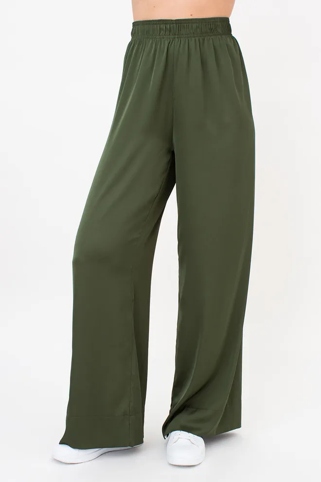 Комплект із шовку (блуза та штани) HELENA 5901/050 Giulia (forest green), зелений