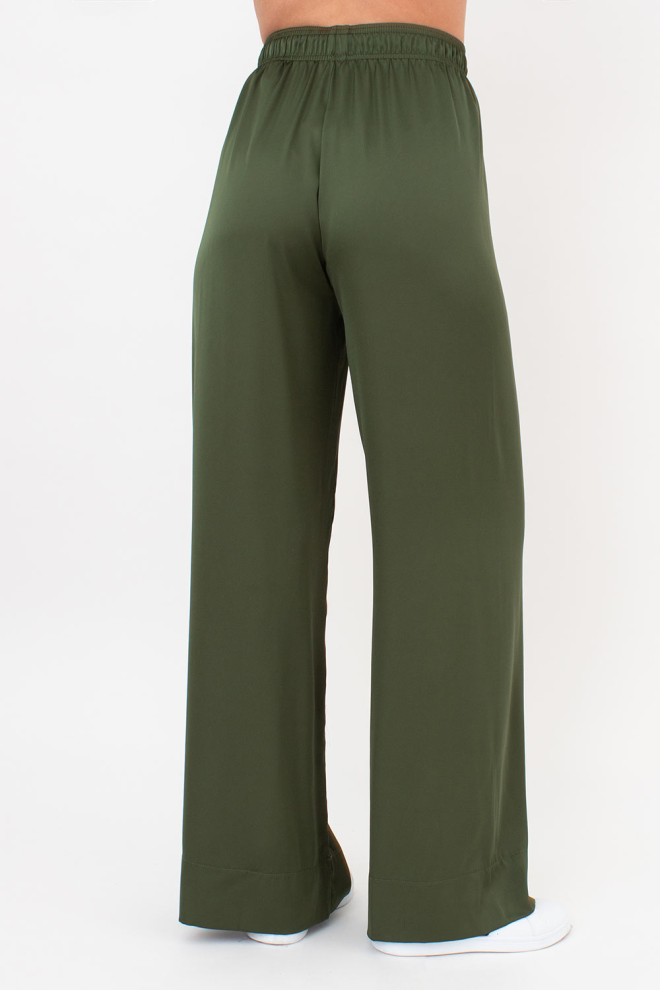 Комплект із шовку (блуза та штани) HELENA 5901/050 Giulia (forest green), зелений