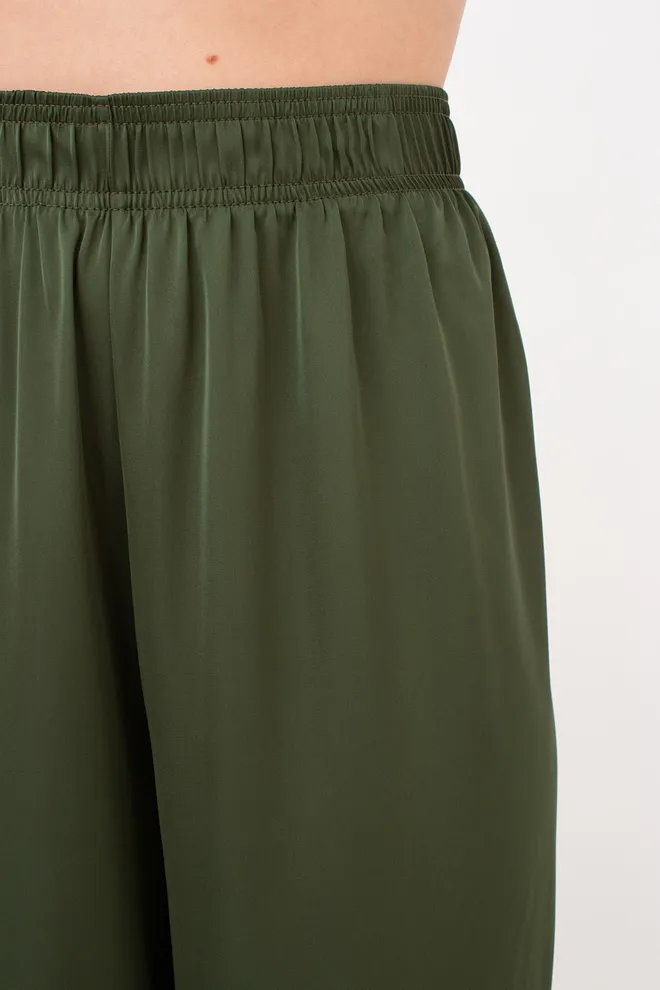 Комплект із шовку (блуза та штани) HELENA 5901/050 Giulia (forest green), зелений