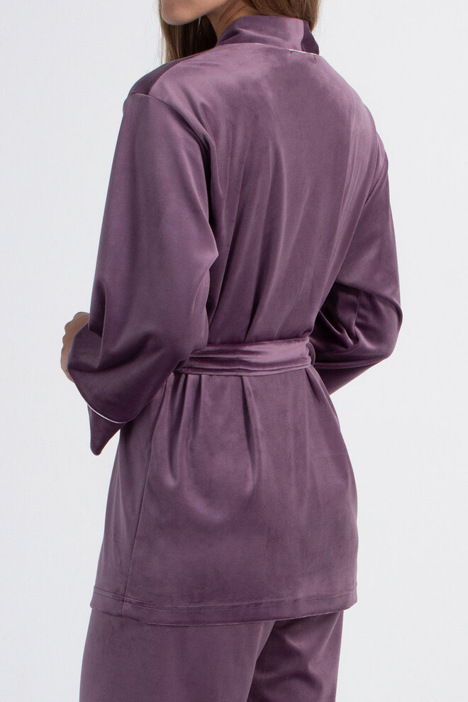 Комплект на запах из велюра SOFT WINTER 5606/080 Giulia (lavender purple), фиолетовый